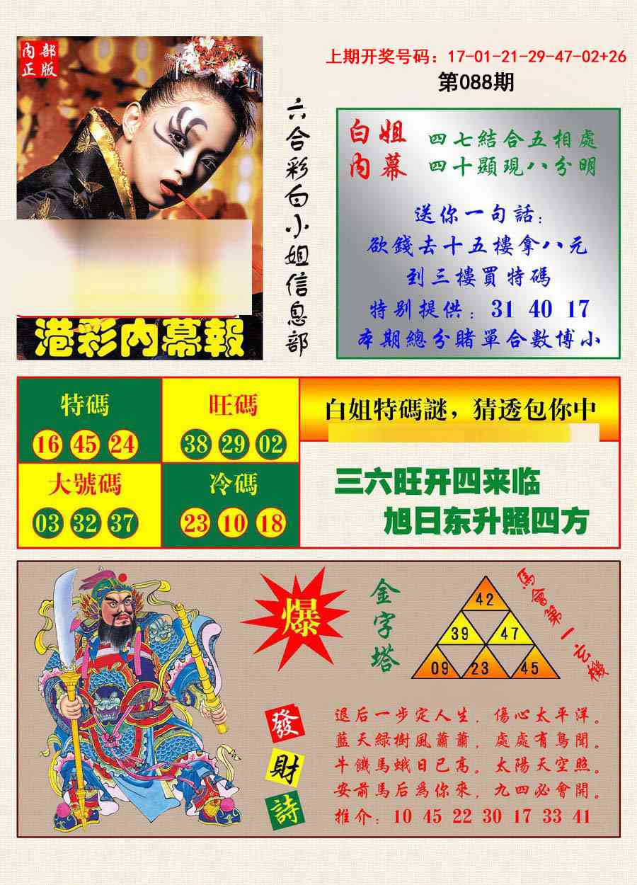 088期港彩内幕报[图]