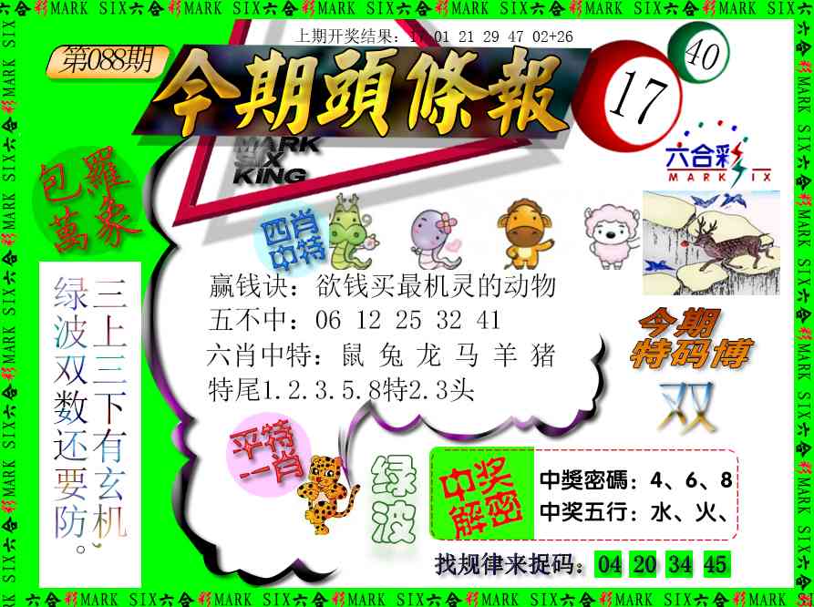 088期今期头条报[图]